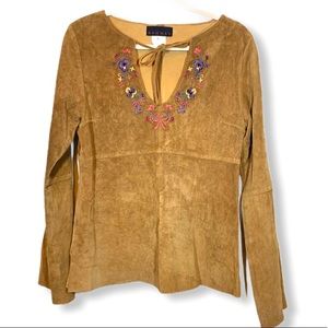 [ Vintage ] 100% Suede Rommel Top